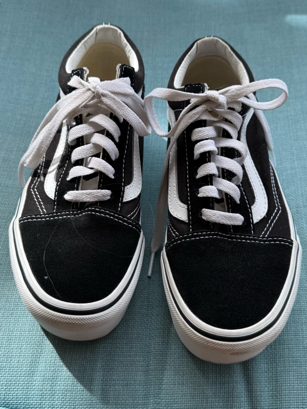 Vans Black and White Old Skool Low Top Sneakers
